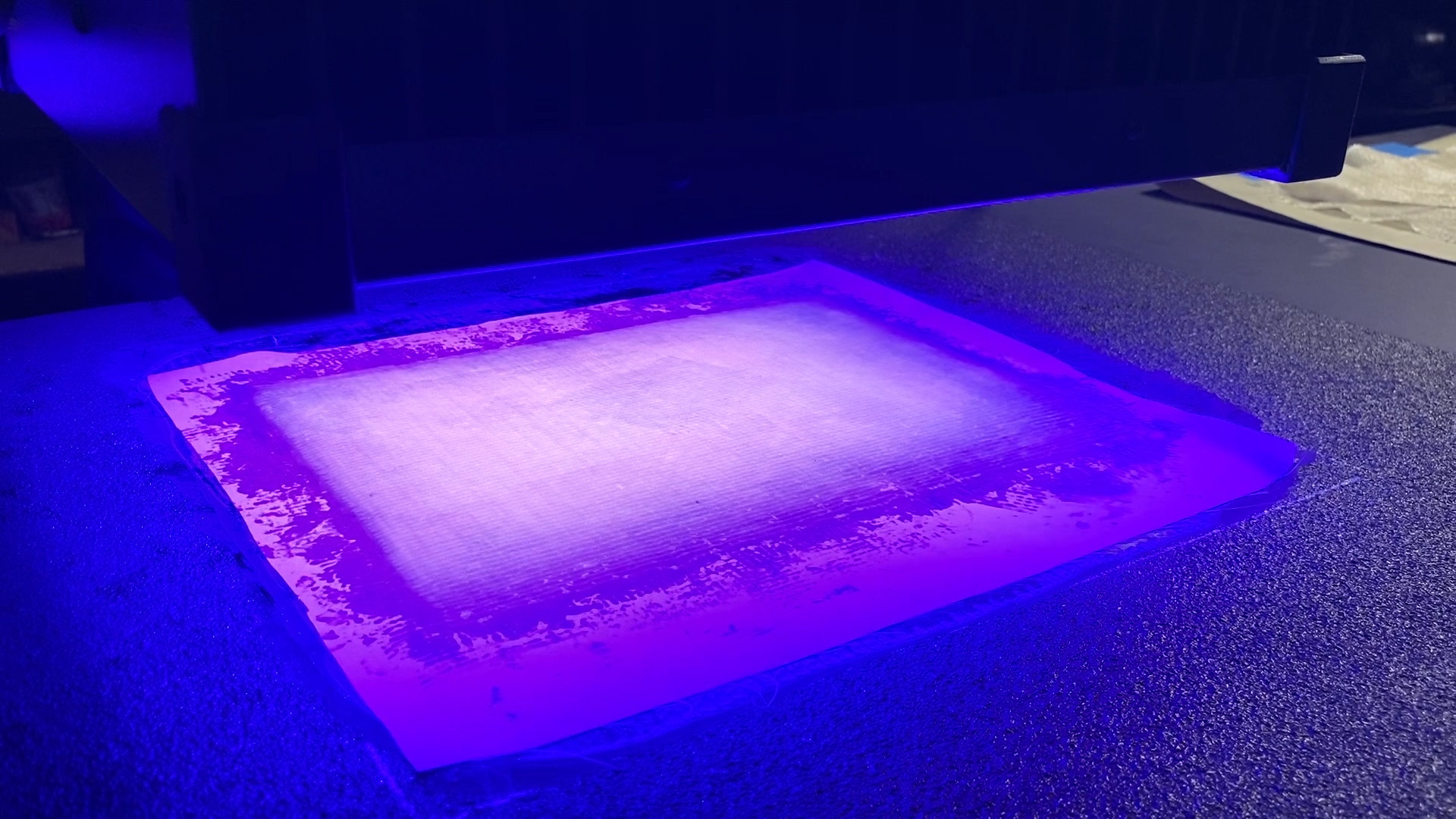 UV Curing on VE Patch